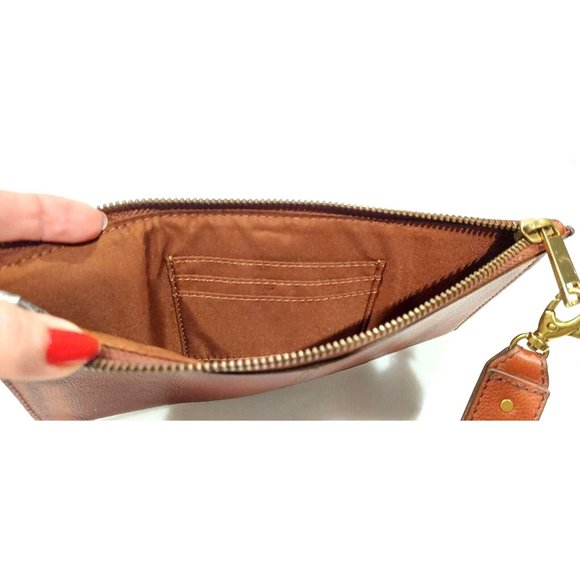 Fossil Liv Wristlet Medium Brown 10"x5" NWT - Picture 4 of 7